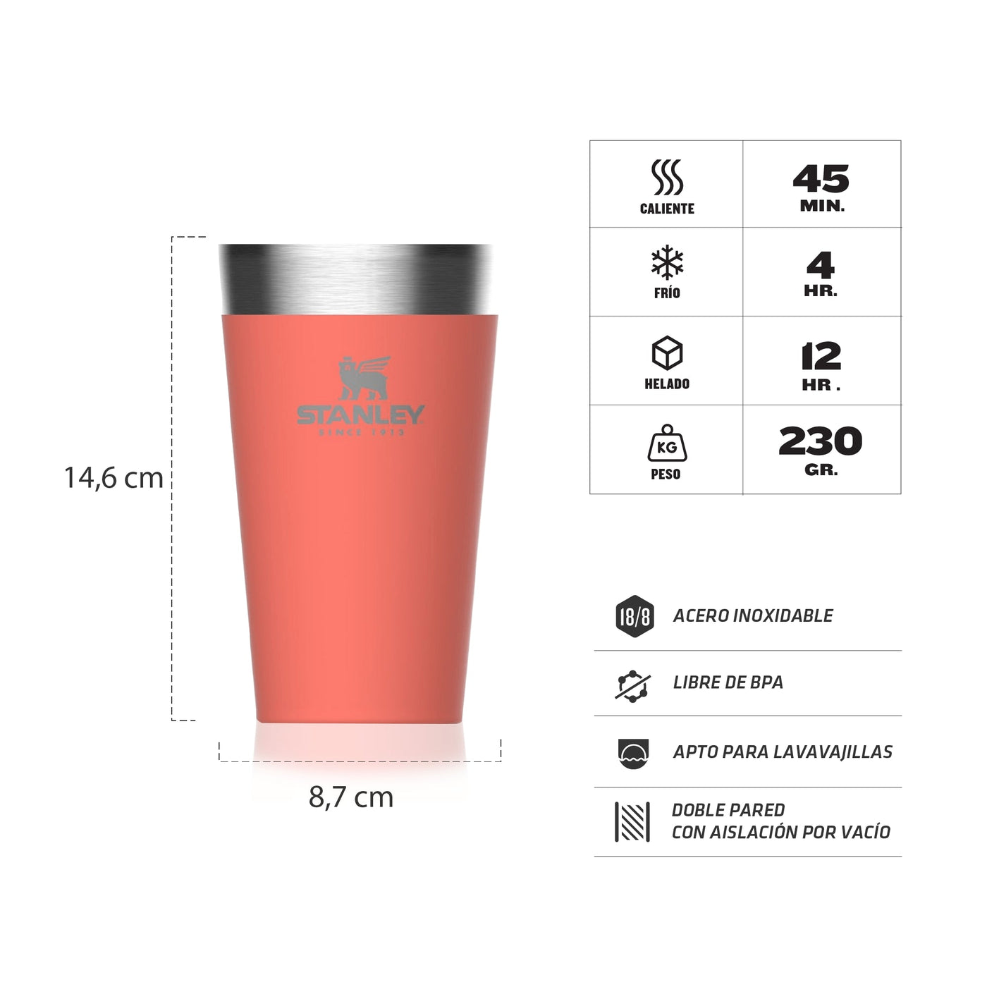 VASO STANLEY PINTA 437ML