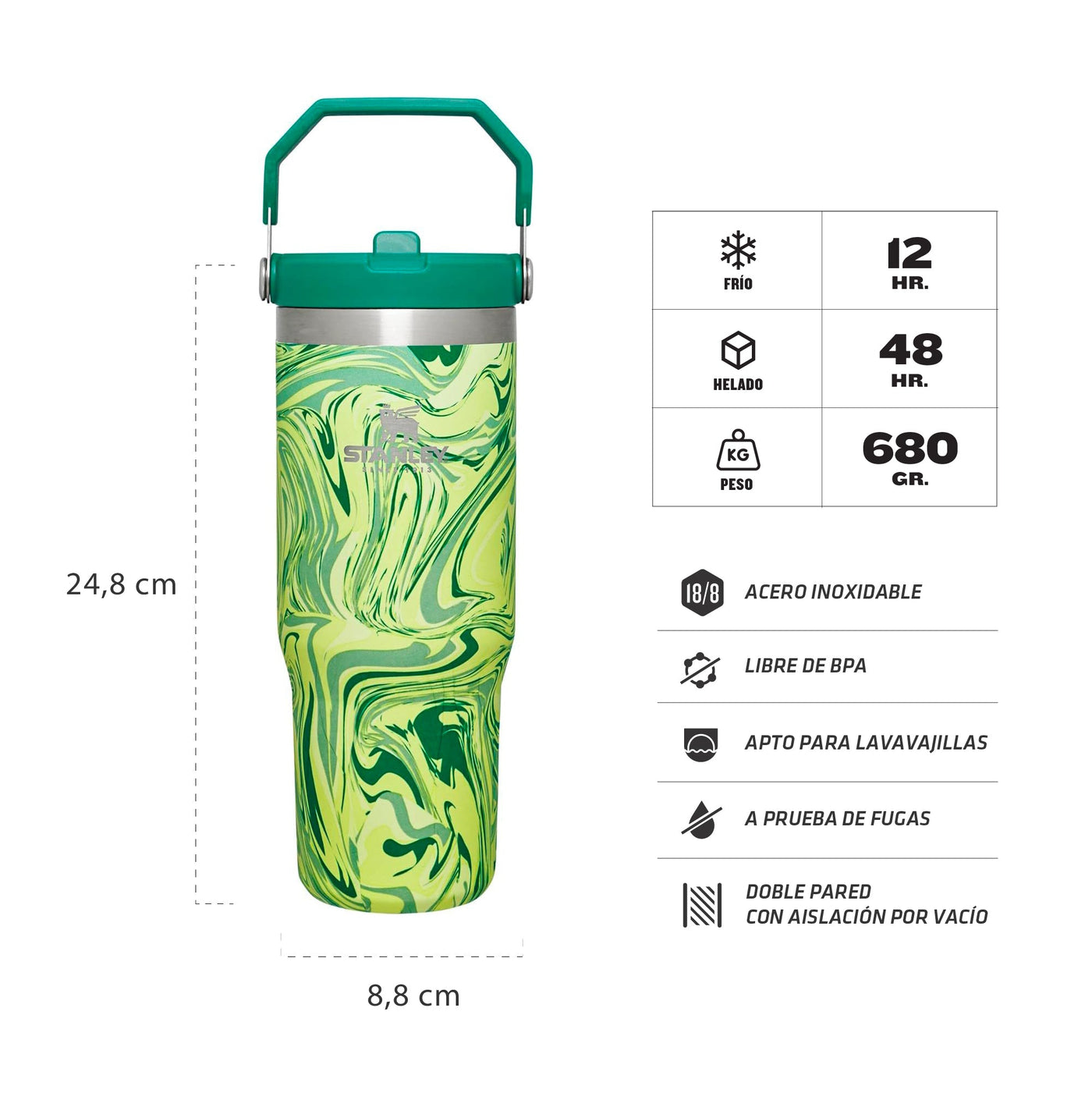 BOTELLA STANLEY FLIP STRAW TUMBLER 887 ML