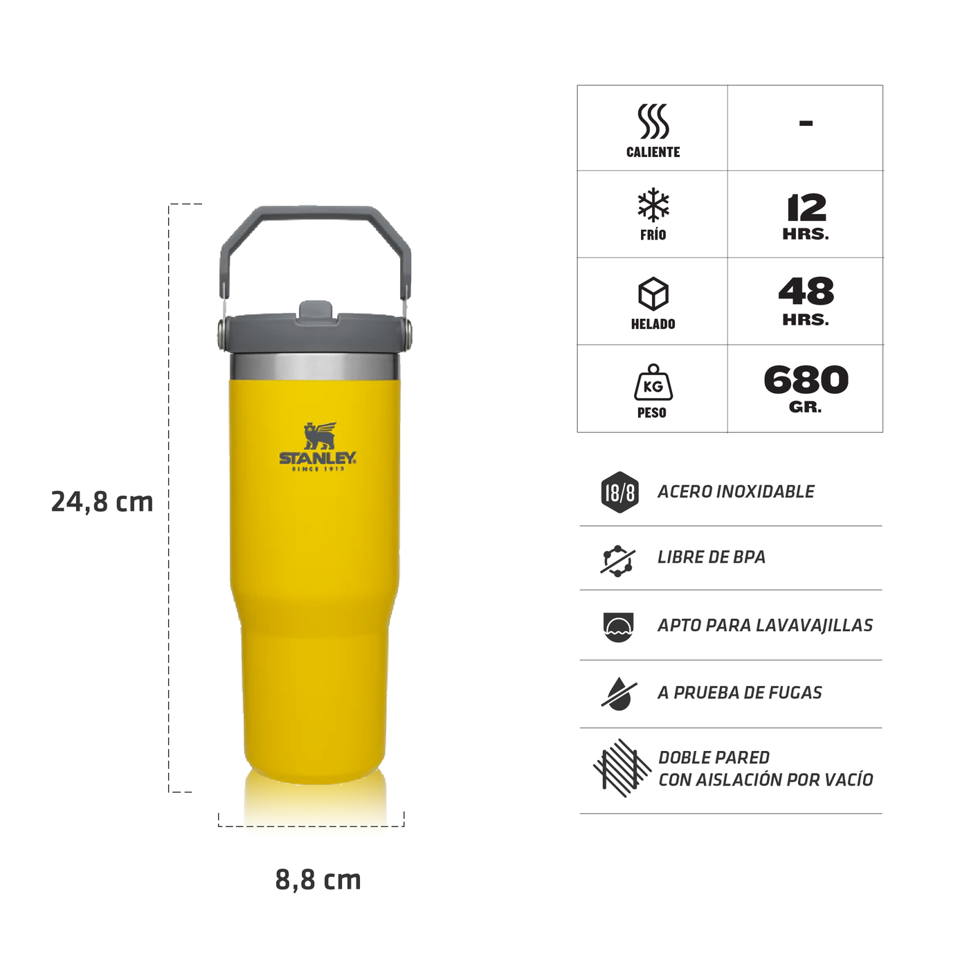 BOTELLA STANLEY FLIP STRAW TUMBLER 887 ML