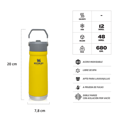 BOTELLA STANLEY FLIP STRAW BOTELLA 650 ML